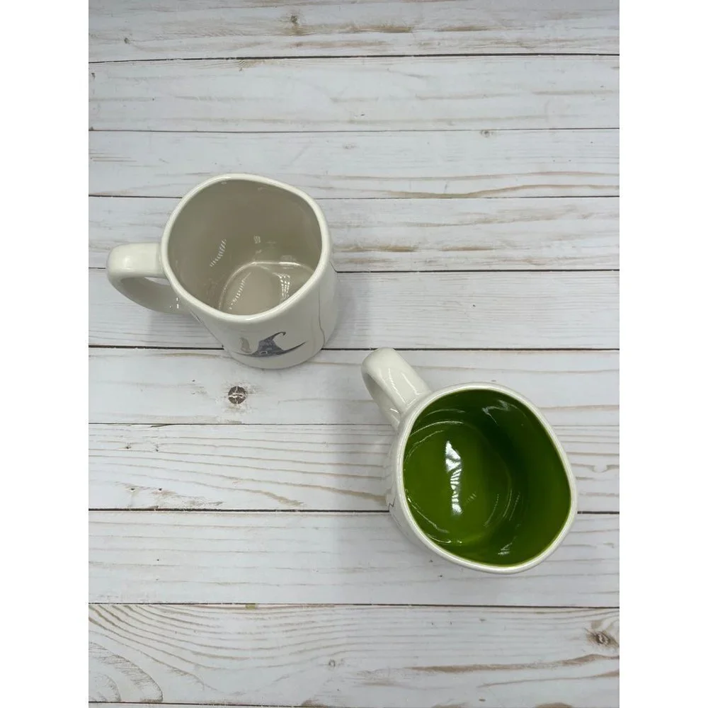 Rae Dunn Witch Mug Set Cackle With Delight Wicked Witch Hat Halloween